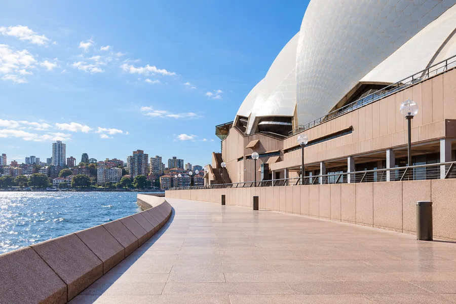 Level waterfront access along the Sydney Opera House Lower Concourse