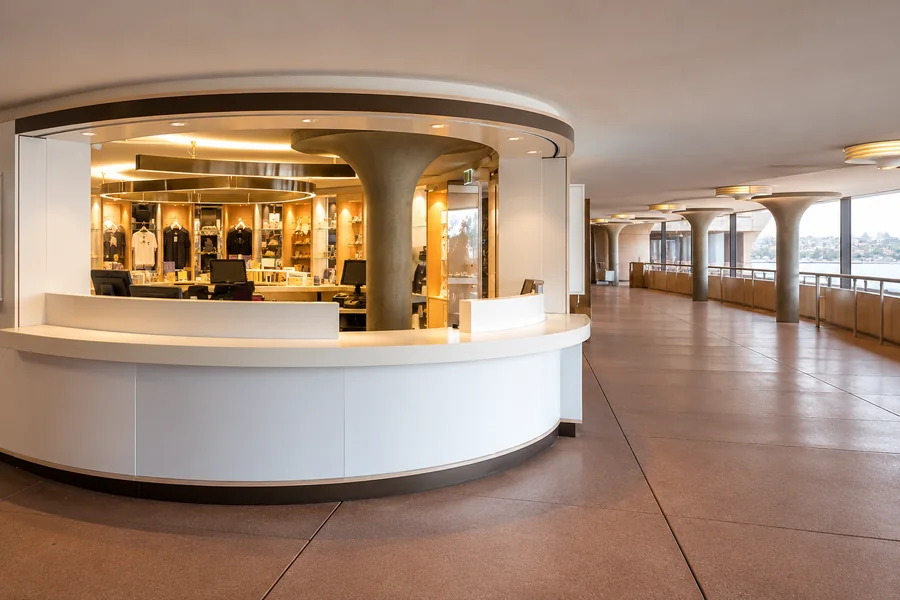 Welcome Centre tour check-in counter on the Sydney Opera House Lower Concourse